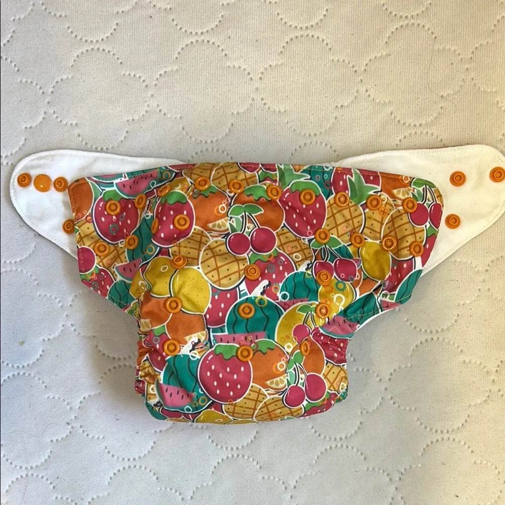 Vibrant Red and Orange Diaper Covers Waterproof Accessories